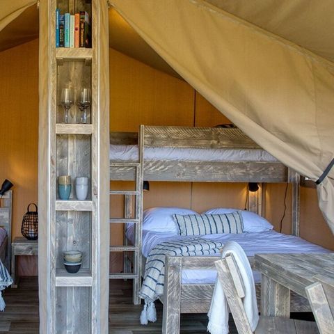Canvas and wooden tent 5 persons - Safari tent Lodge (5P)