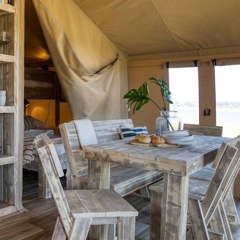 Canvas and wooden tent 5 persons - Safari tent Lodge (5P)