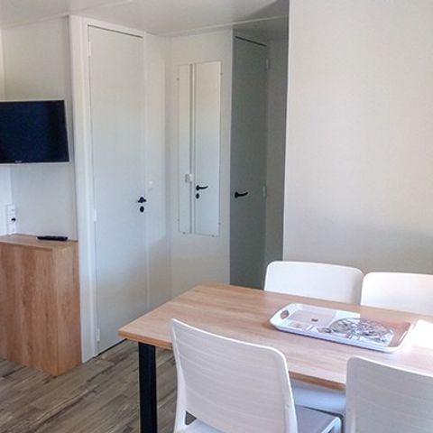 Mobile home 6 persons - Comfort XL | 2 Bedrooms | 4/6 Pers | Raised terrace | 2 bathrooms | Air conditioning | TV