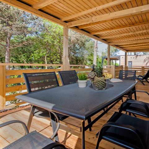 Mobile home 6 persons - Mobile-home | Comfort XL | 3 Bedrooms | 6 Pers | Raised terrace | 2 bathrooms | Air conditioning | TV
