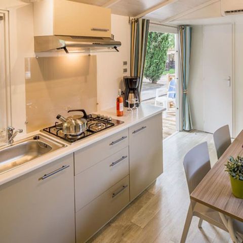 Mobile home 5 persons - Mobile-home | Comfort | 2 Bedrooms | 5 Pers. | Raised terrace | Air conditioning