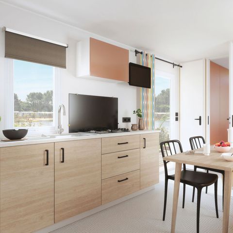 Mobile home 6 persons - Mobile-home | Premium | 2 Bedrooms | 4/6 Pers. | Elevated Terrace| Air-conditioning