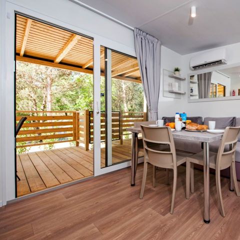 Mobile home 6 persons - Mobile-home | Premium | 2 Bedrooms | 4/6 Pers. | Raised terrace | Air-con.