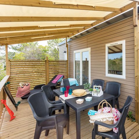 Mobile home 6 persons - Premium | 3 Bedrooms | 6 Pers. | Covered Terrace | Air-conditioned