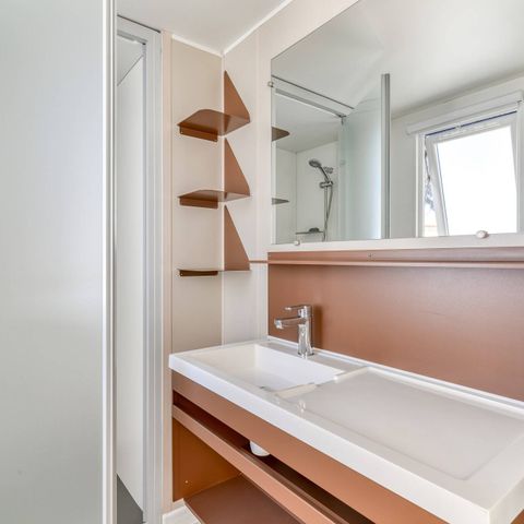 Mobile home 6 persons - Mobile-home | Premium | 3 Bedrooms | 6 Pers | Raised terrace | 2 bathrooms | Air conditioning | TV