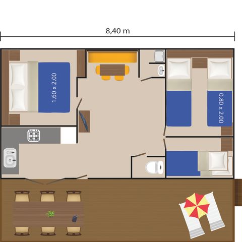 Mobile home 5 persons - Mobile home Malta