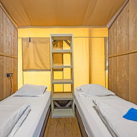 CANVAS AND WOOD TENT 5 people - Safari tent Lodge + airco (6P) 