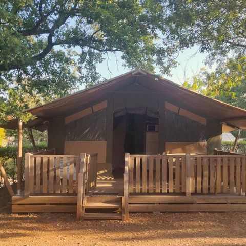 Canvas and wooden tent 5 persons - Safari tent Relax