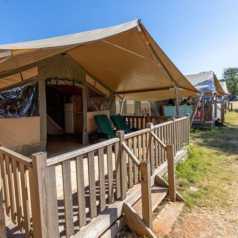 Canvas and wooden tent 5 persons - Safari tent Relax