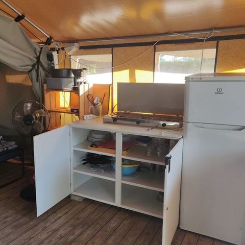 Canvas and wooden tent 5 persons - Safari tent Harmony