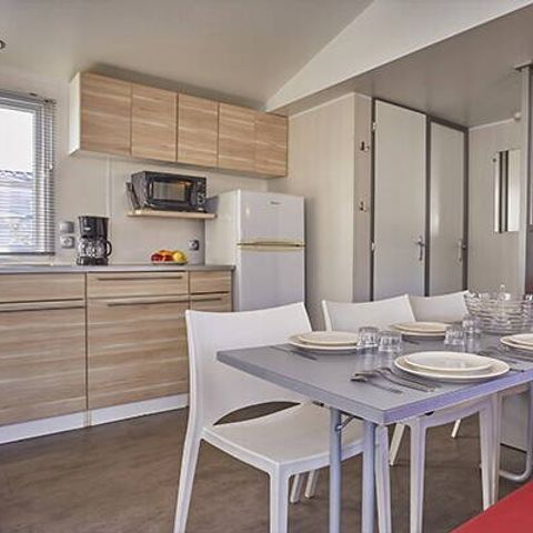Mobile home 6 persons - Mobile home | Comfort | 3 Bedrooms | 6 Pers | Raised terrace | Air conditioning | TV