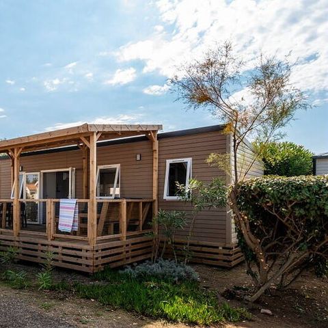 Mobile home 6 persons - Mobile home | Comfort | 3 Bedrooms | 6 Pers | Raised terrace | Air conditioning | TV