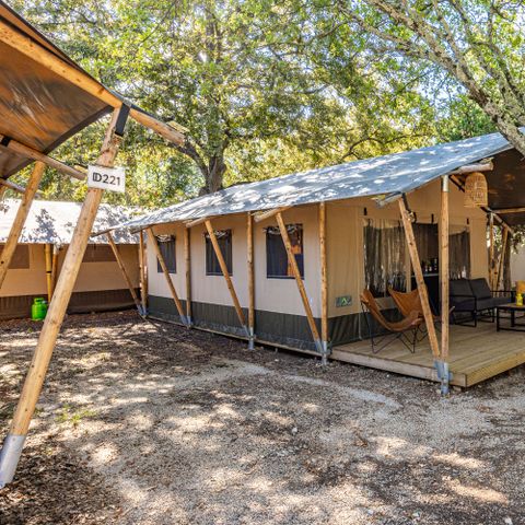 CANVAS AND WOOD TENT 5 people - Lanterna - Safari tent Lodge (8P)