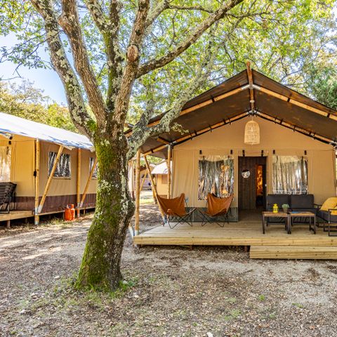 CANVAS AND WOOD TENT 5 people - Lanterna - Safari tent Lodge (8P)