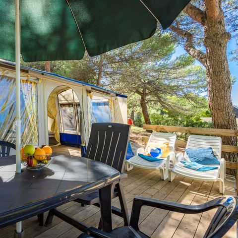 Canvas and wooden tent 4 persons - LUXURY TENT BUNGALOW (WITHOUT SANITARY FACILITIES)