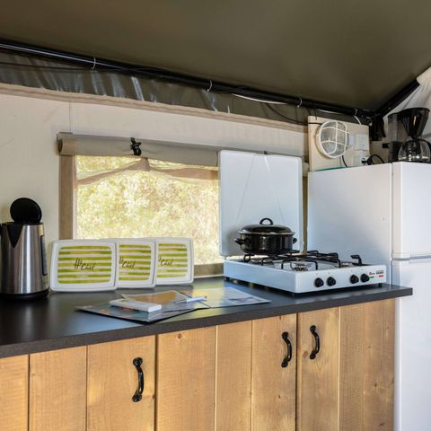 Canvas and wooden tent 4 persons - Safari tent Lodge (6P)