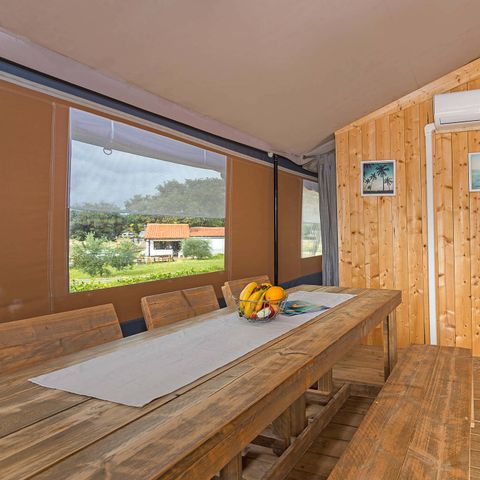 Canvas and wooden tent 4 persons - Safari tent Lodge (6P)
