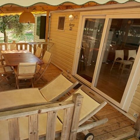 Mobile home 6 persons - | Premium | 3 Bedrooms | 6 Pers | Raised terrace | Air conditioning | TV