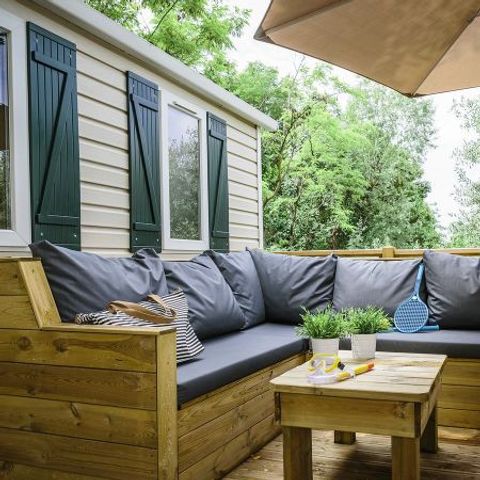 Mobile home 6 persons - Mobil-home | Premium | 3 Bedrooms | 6 Pers. | Terrace Lounge | Air-con.