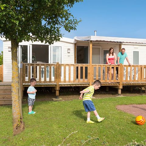 Mobile home 6 persons - Mobil-home | Ultimate | 3 Bedrooms | 6 Pers | Raised terrace | 2 bathrooms | Air conditioning | TV