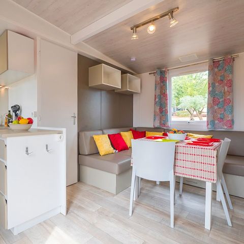 Mobile home 6 persons - Mobil-home | Ultimate | 3 Bedrooms | 6 Pers | Terrace | 2 bathrooms | Air conditioning | TV