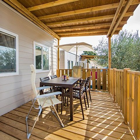 Mobile home 6 persons - Mobile-home | Comfort XL | 2 Bedrooms | 4/6 Pers. | Elevated Terrace | Air-conditioning