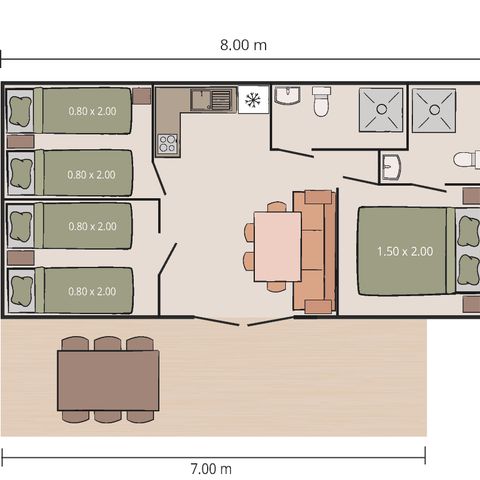 Mobile home 4 persons - Mobile home Funtana