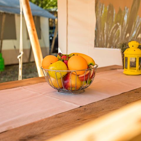 Canvas and wooden tent 4 persons - Safari tent Luxe