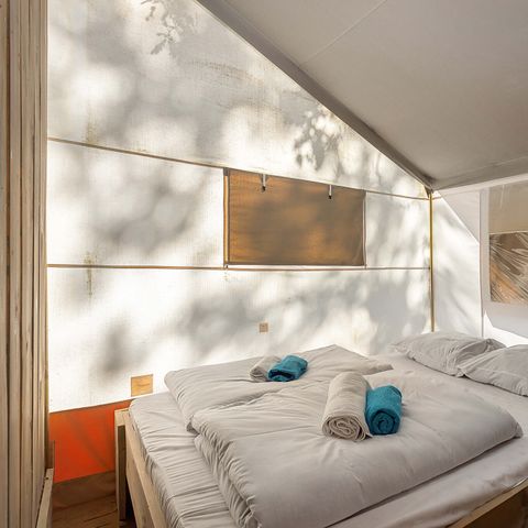 Canvas and wooden tent 4 persons - Safari tent Luxe