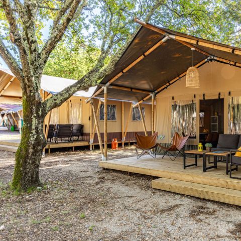 Canvas and wooden tent 4 persons - Safari tent Lodge (6P)