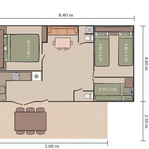 Mobile home 4 persons - Mobile home Malta