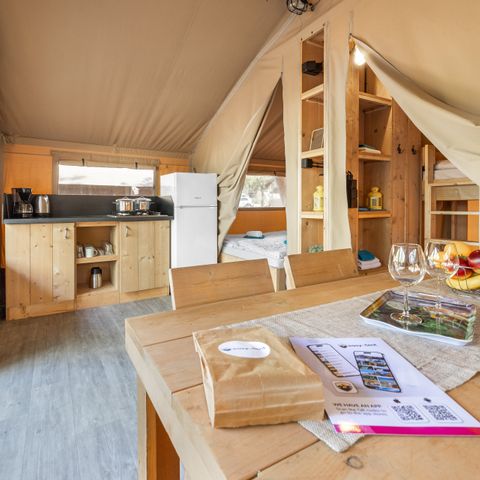 Canvas and wooden tent 4 persons - Safari tent Cozy