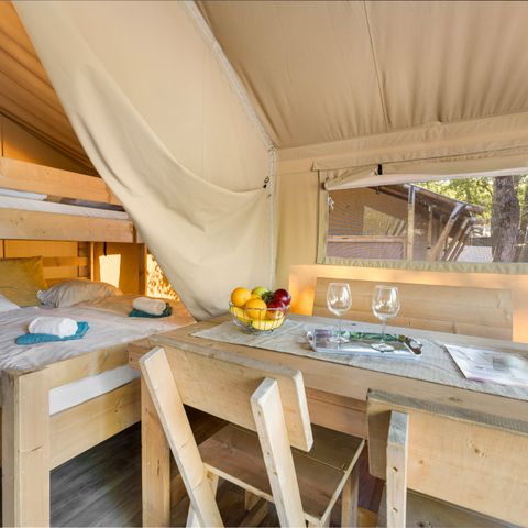 Canvas and wooden tent 4 persons - Safari tent Cozy