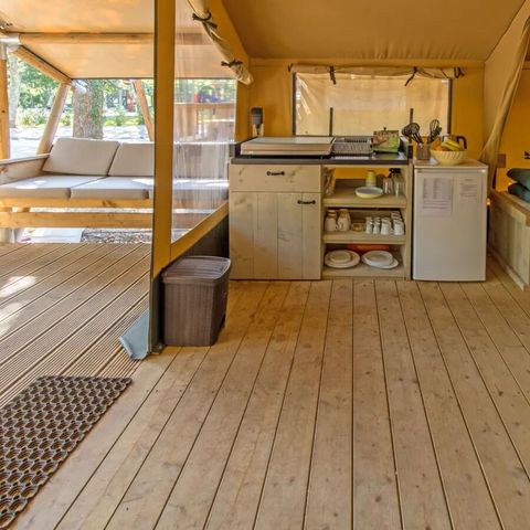 Canvas and wooden tent 5 persons - Lodgetent Summer