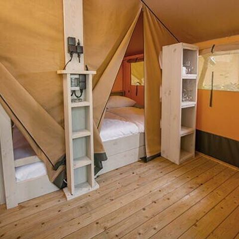 Tent 5 persons - Super Lodge Tent | 2 Bedrooms | Capacity 4-5 people | Small Terrace | No Bathroom