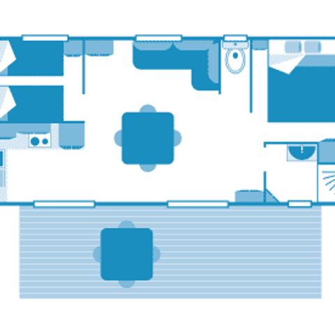 MOBILE HOME 5 people - Cottage 4/5p 2ch ***