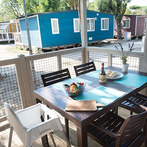 Mobile home 6 persons - Mobile-home | Comfort XL | 2 Bedrooms | 4/6 Pers. | Terrace | 2 bathrooms | Air-con.