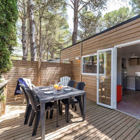 MOBILE HOME 6 people - Mobile home | Premium | 3 bedrooms | Sleeps 6 | Raised, uncovered terrace | 1 bathroom | Air conditioning