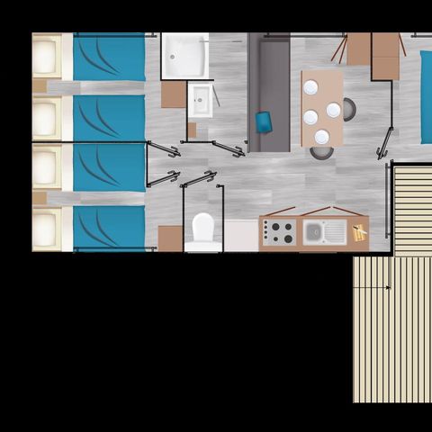Mobile home 6 persons - FAMILY DECLIK CLIM