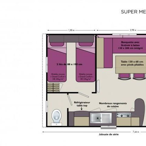 MOBILE HOME 4 people - ECO COTTAGE
