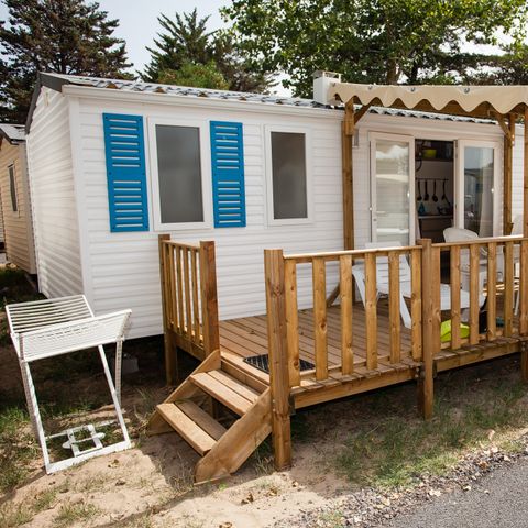 Mobile home 6 persons - Classic XL | 3 Bedrooms | 6 Pers. | Raised terrace | Air-con.