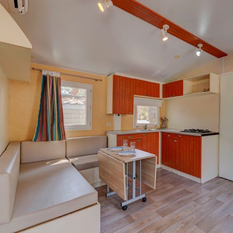 Mobile home 6 persons - Classic | 3 Bedrooms | 6 Pers. | Raised terrace | Air-con.