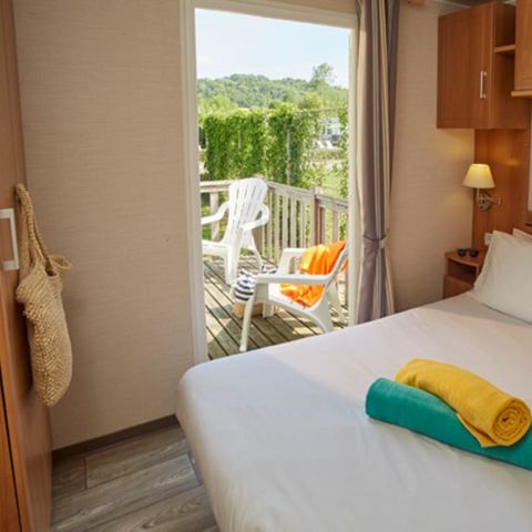 Mobile home 8 persons - Classic XL | 3 Bedrooms | 6/8 Pers. | Uncovered elevated terrace | Air-conditioning.
