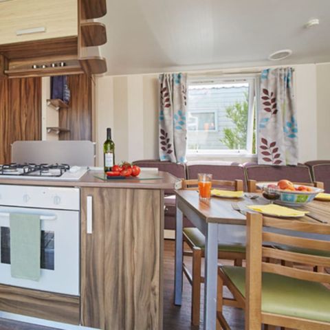 Mobile home 8 persons - Classic XL | 3 Bedrooms | 6/8 Pers. | Uncovered elevated terrace | Air-conditioning.