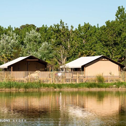 Canvas and wooden tent 5 persons - LODGE ETANG