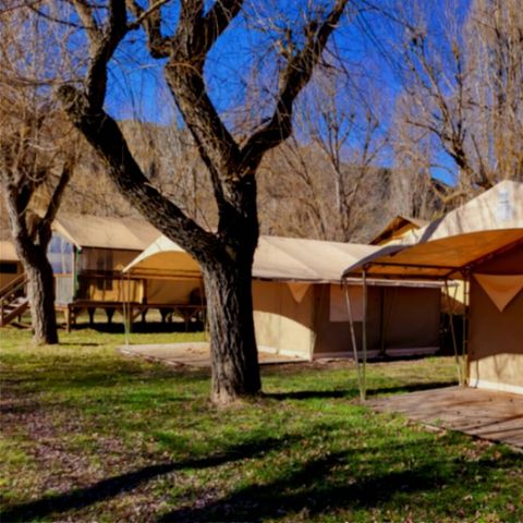 CANVAS AND WOOD TENT 4 people - ECO 2ch 4P without sanitary facilities