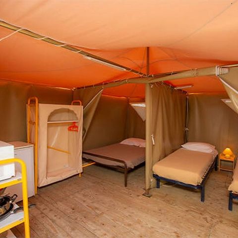 Canvas and wooden tent 4 persons - ECO 2ch 4P without sanitary facilities