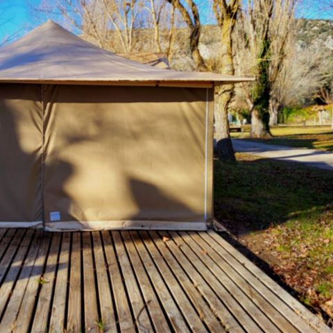 Canvas and wooden tent 4 persons - ECO 2ch 4P without sanitary facilities