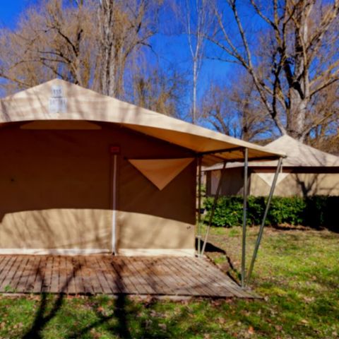 Canvas and wooden tent 5 persons - ECO 2ch 5P without sanitary facilities