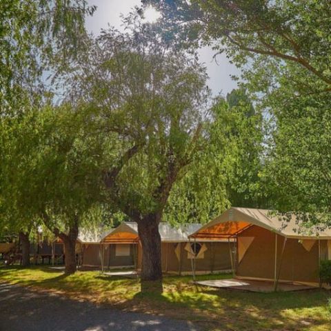 Canvas and wooden tent 5 persons - ECO 2ch 5P without sanitary facilities